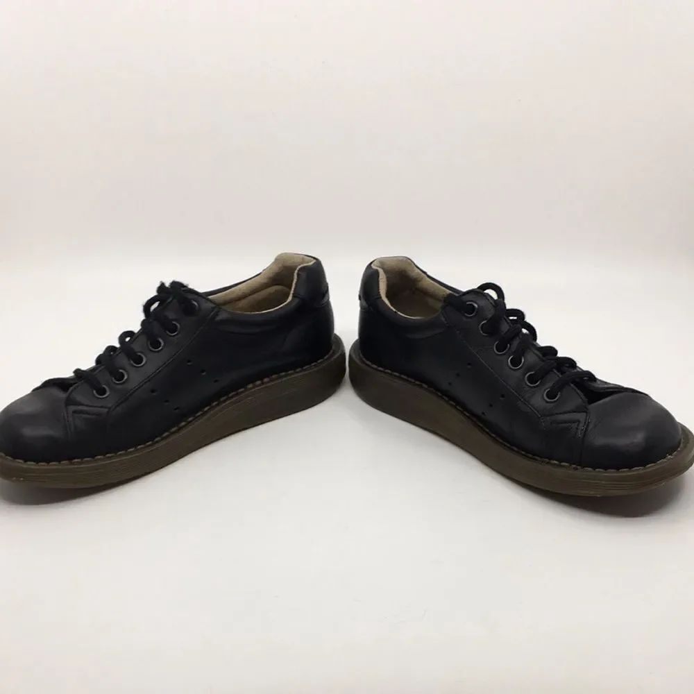 Vintage Dr. Martens Air Wair Lace Up Strong Leather Oxford Shoes Black 8A58 Sz 5 - Picture 10 of 16